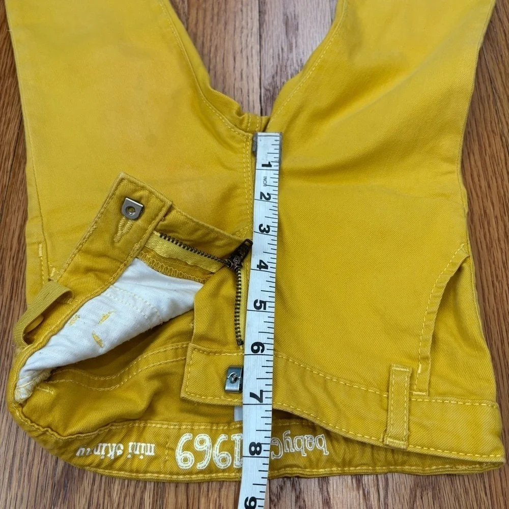 Gap little girls mustard mini skinny jeans size 5